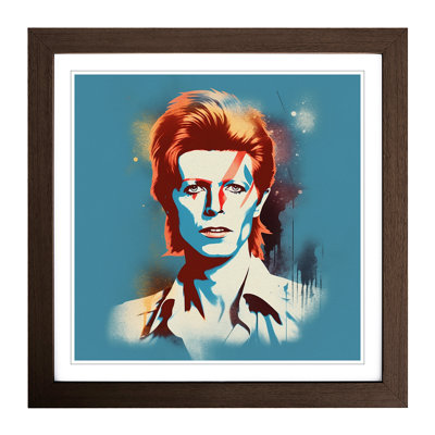 David Bowie Retro - Framed Print