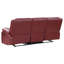 Ensemble de canapé inclinable rouge 3 pièces