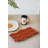  Ceramic Serving Platter Bacon Design Decorative Serveware for Tabletop Decor Orange Glazed Finish