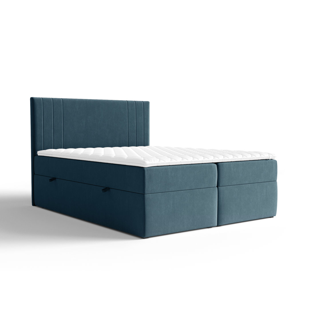 Boxspringbett mit Topper und Bettkasten