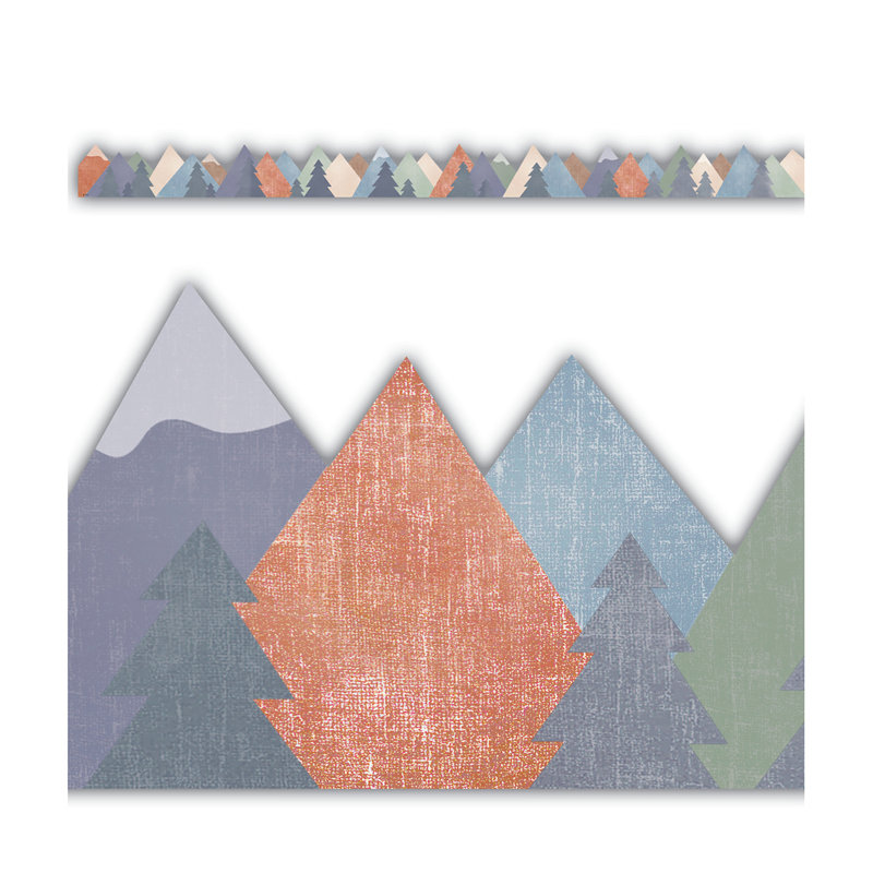Bordure découpée à découpes en mouvement