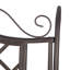 Abner Wrought Iron Outdoor Garden Bench-1259157914