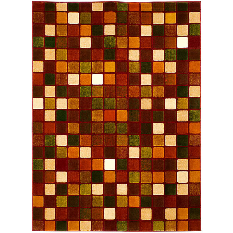 Geometric Indoor Rug, 3'9" x 5'1"