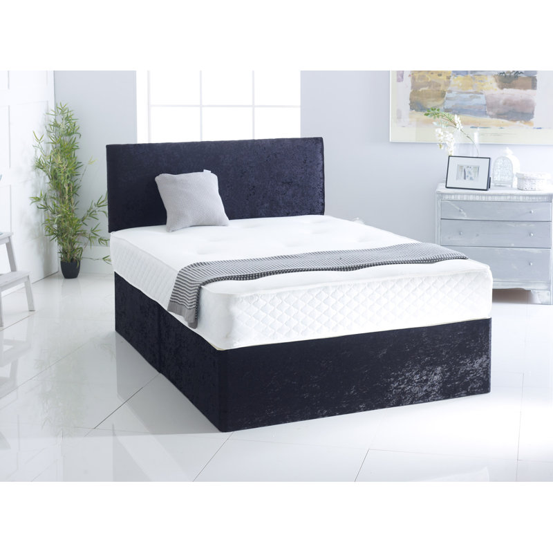 Betts Pocketsprung Divan Bed Set, No Drawer, Small Single (2'6), Black