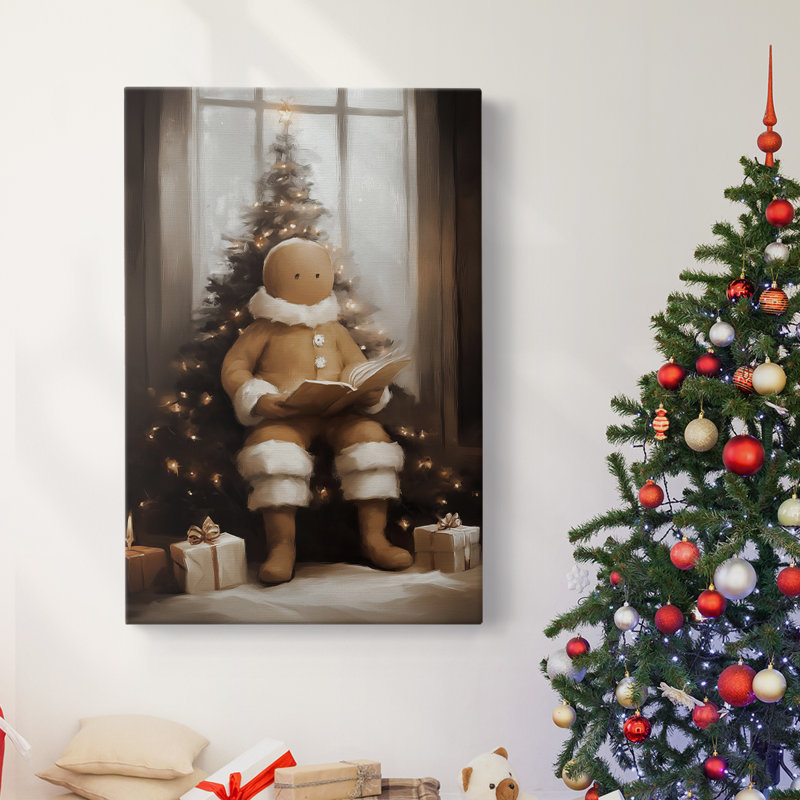 Art des Fêtes de Noël - Toile tendue avec châssis - Série 2-CCXCVII, H 36 po x l 24 po