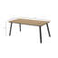Table de salle à manger d'extérieur avec trou pour parasol pour patio et jardin
