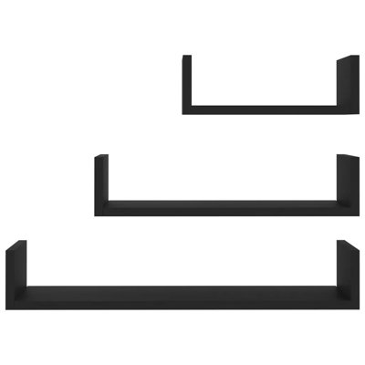 Abdulkadir 3 Piece Solid Wood Floating Shelf Set