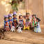 Ensemble de crèche 12 pièces en céramique chichicastenango