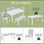 Table de salle à manger en bois avec banc, table de cuisine avec banc pour petit espace, table de salle à manger pour 6 personnes-1657238809