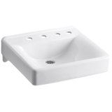 Soho Ceramic 20" Wall Mount Bathroom Sink