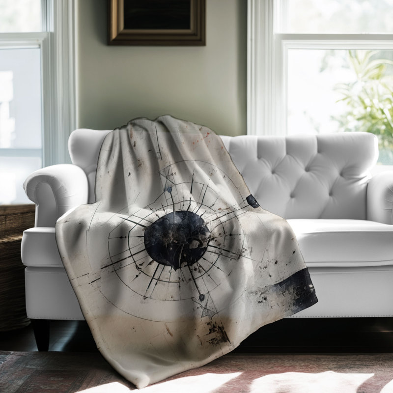 Timeworn Nautical - 1 Piece Premium Sherpa Blanket, Queen