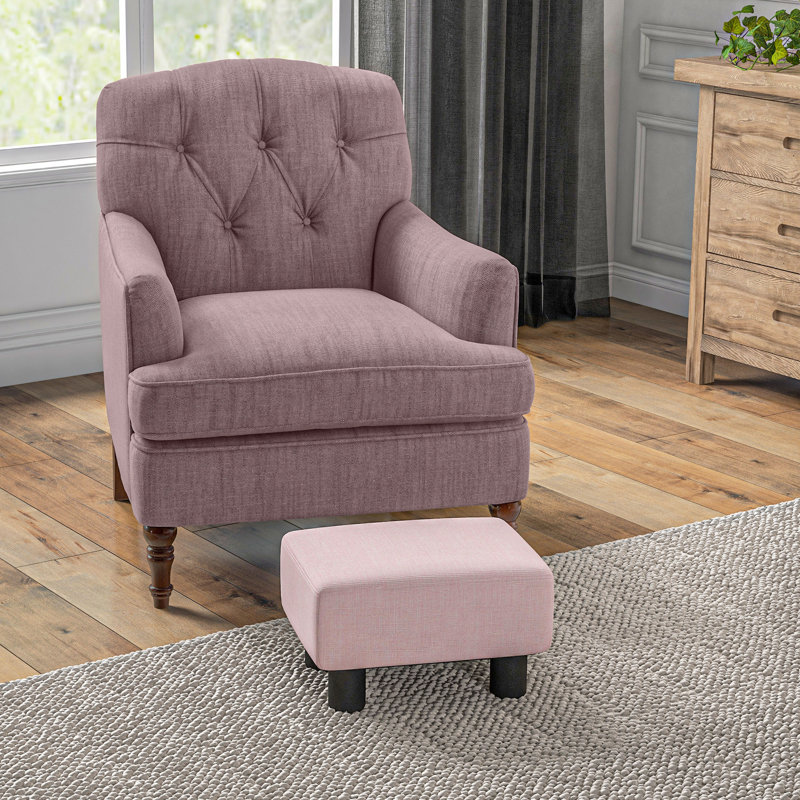 Repose-pieds repose-pieds, petit tabouret avec revêtement en tissu de lin et pieds en plastique, repose-pieds cubique pour le salon, gris