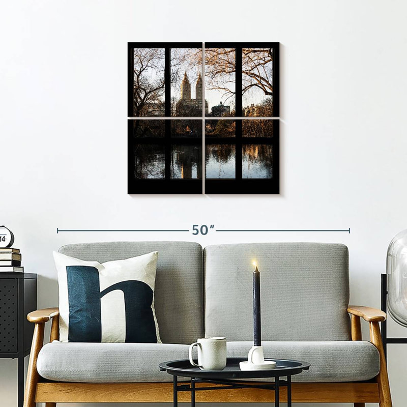 Nicci New York View From The Window - Central Park, 26'' H x 26'' W