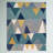 Sandin Geometric Hand-Tufted Wool Teal/Navy/Yellow/Gray Area Rug-1119161208