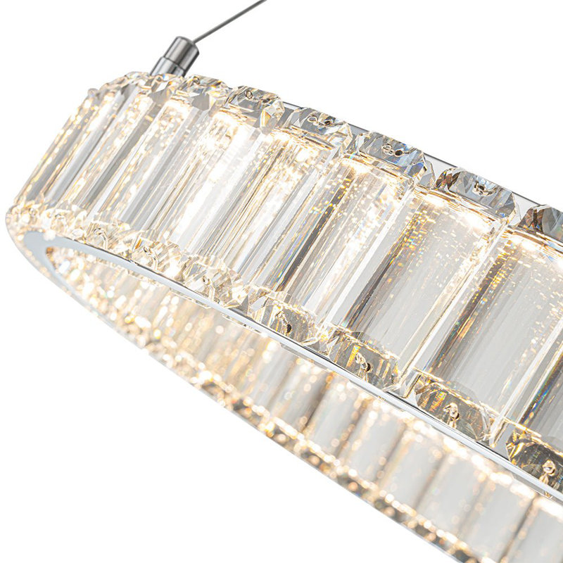 Fita Modern Circular Crystal Dimmable LED Chandelier