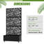 Boîte à fleurs avec métal H 72 po x l 35 po Acre-714329747
