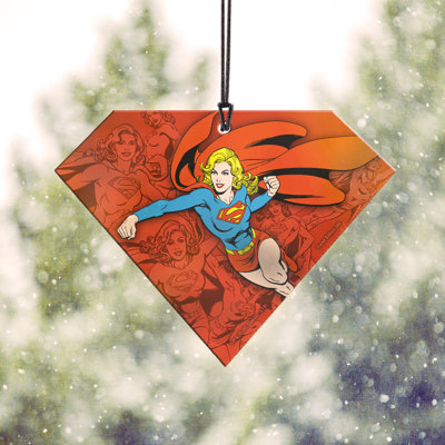 DC Comics Super Girl Kara Danvers Hanging Acrylic Shaped Print
