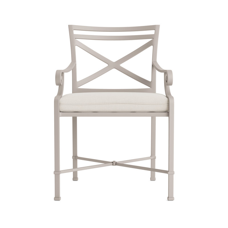 Venetian Outdoor Lounge Chair, Fusion Natural, Dove Smooth