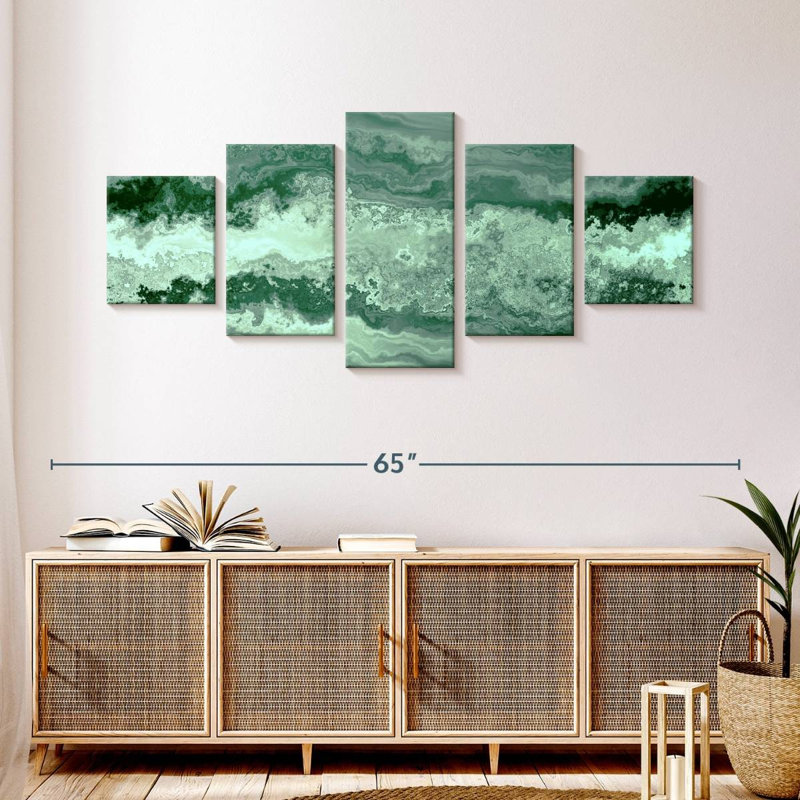 Goggins en malachite poli, H 24 po x l 55 po