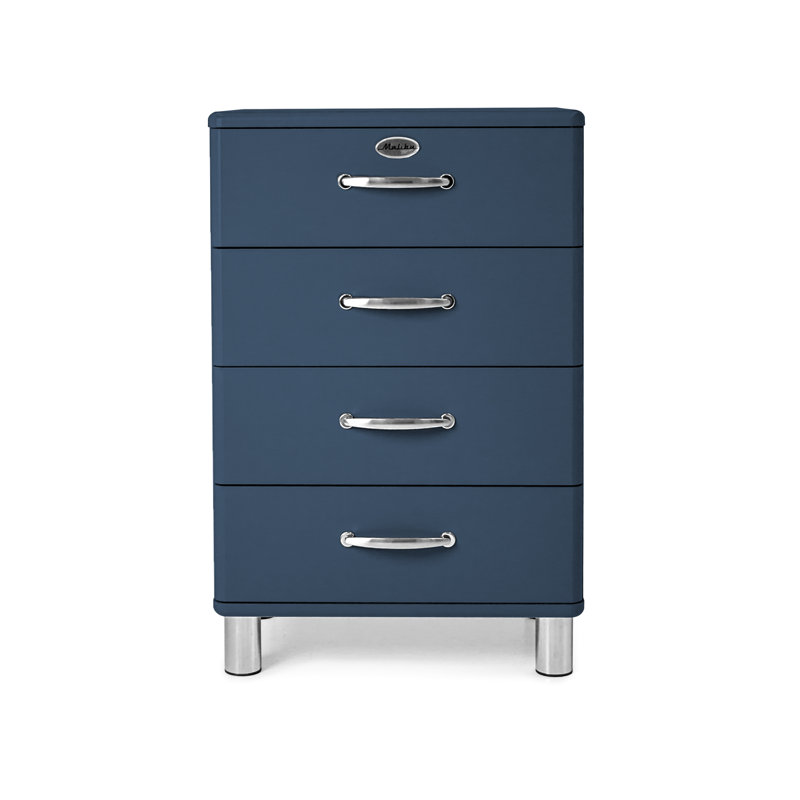Commode 4 tiroirs Malibu, Blue pétrole