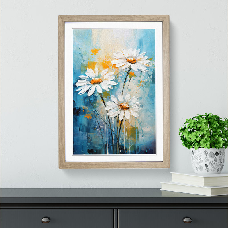 Single Picture Frame Print on Wood, Oak Framed, 64cm H x 46cm W