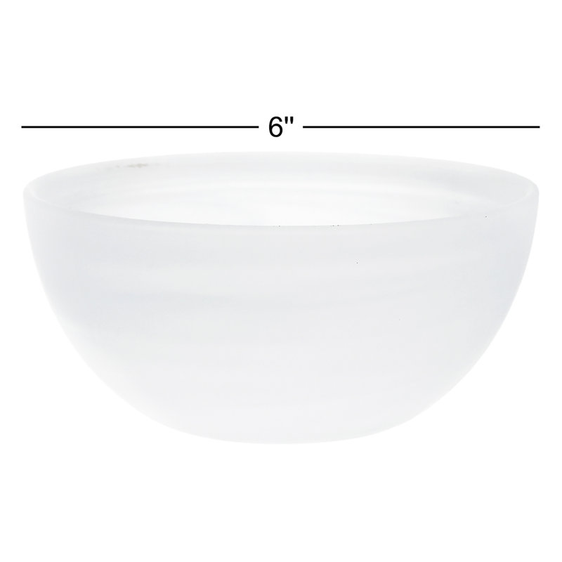 La Jolla Glass Dinnerware 6" / 22oz. Cereal Bowl, White