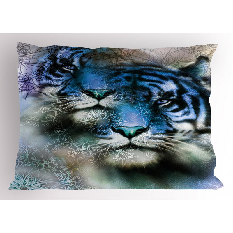 Tiger Polyester Sham Set, Twin