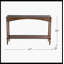 Console 47 po x 14 po x 30 po en bois brun rustique - pieds tournés en spirale et tablette de rangement inférieure, parfaite pour les vestibules et les espaces de vie