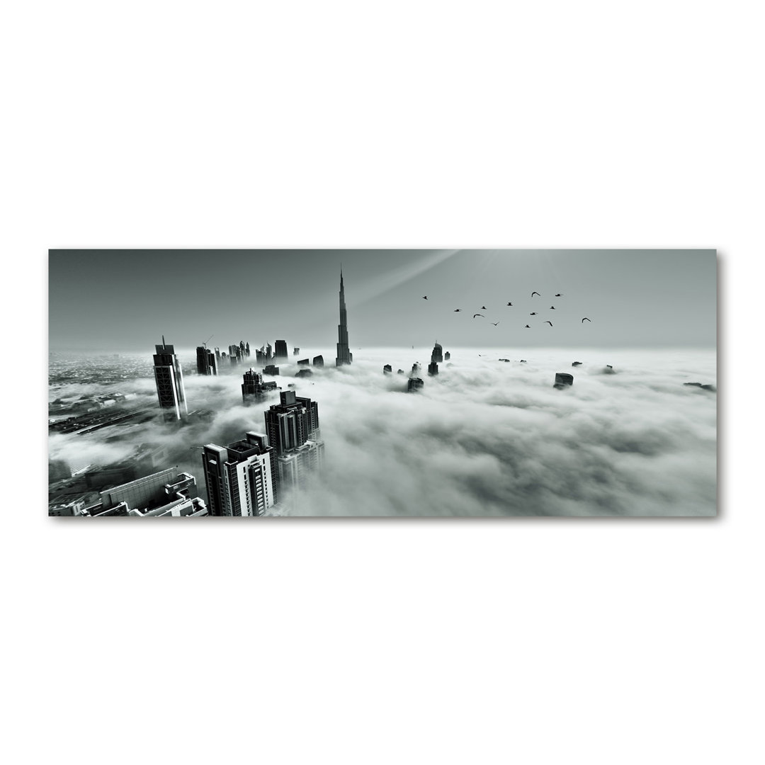 Nebel über Dubai - Kunstdrucke auf Leinwand - Wrapped Canvas