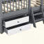 Structure de lit en bois-128966639