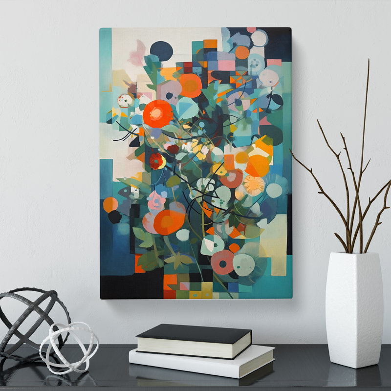 Montour Flowers Bauhaus Vol.2 - Wrapped Canvas, 50cm H x 35cm W x 3cm D
