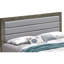 Très grand lit transitionnel gris - fabriqué à partir de matériaux, l 80 po x P 87 po x H 48 po, nécessite un sommier, un assemblage facile et un style sophistiqué pour une chambre à coucher luxueuse et tranquille, requis