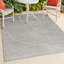 Tapis intérieur / extérieur gris / ivoire Hallie-1976486008