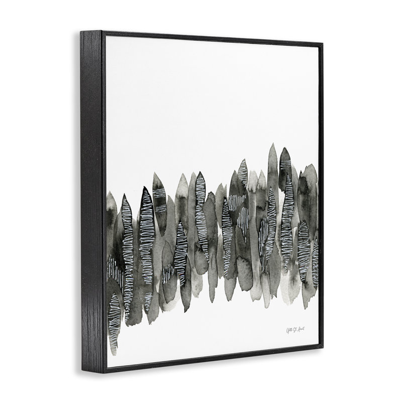  «Kindling», art de la giclée abstraite par Yvette St. Amant, H 14 po x l 11 po, Giclée encadrée noir minuit
