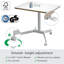 Adjustable Metal Base Standing Desk