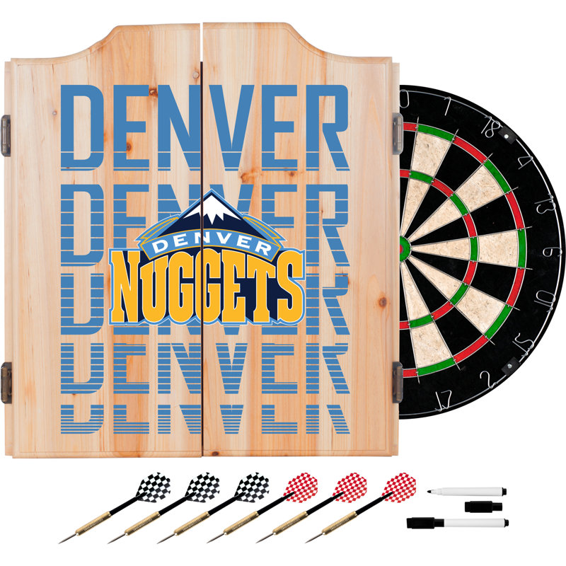 Ensemble de jeu de fléchettes et d'armoires NBA City, Denver Nuggets