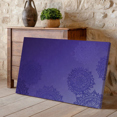 Canvas Create A Mesmerizing Background Featuring A Rich Gradient Transitioning From Wall Art Deep Violet At The Top To A Lighter Canvas Wall Art