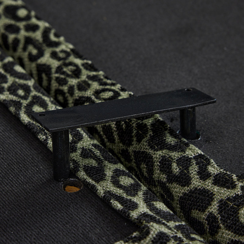 Canapé modulaire à 2 places avec 2 repose-pieds Boneless, H 34,6 po x l 131,5 po x P 55,5 po, Vert / noir