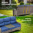  8-Piece Patio Furniture Set With Swivel Glider Chairs, 6-Inch Ultra-Plush Cushions & Water-Resistant Olefin Fabric-118850223