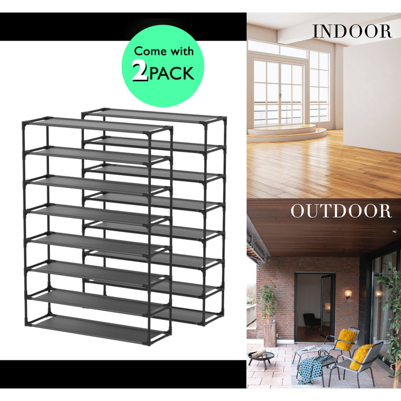 80 Pair Stackable Shoe Rack