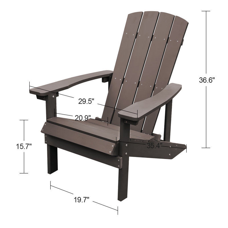 Chaise Adirondack Roberto, Brun