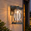 Glass and Aluminium Wall Light