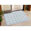 Tapis extérieur lavable à carreaux bleu ciel 3 pi x 5 pi
