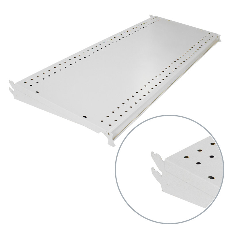 Tablette supérieure Lozier - gondole 10 po x 36 po - Blanc