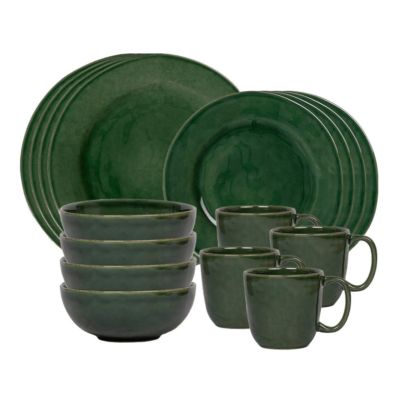 Puro 16 Pieces Place Setting, Basil