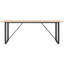 Pine Metal Base Dining Table