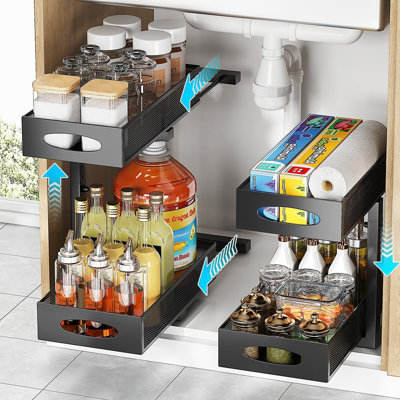 2-pack under sink organizer