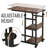 Mobile Rolling Side Table With Multi-Level Storage And Adjustable Height