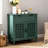 Vintage 2-Door Accent Cabinet with 2 Drawers, Carved Wood Storage Cabinet with Adjustable Shelf for Entryway, Living Room, Bedroom & Hallway-1483934934