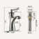 Single-Hole Single-handle Bathroom Faucet with Drain Assembly